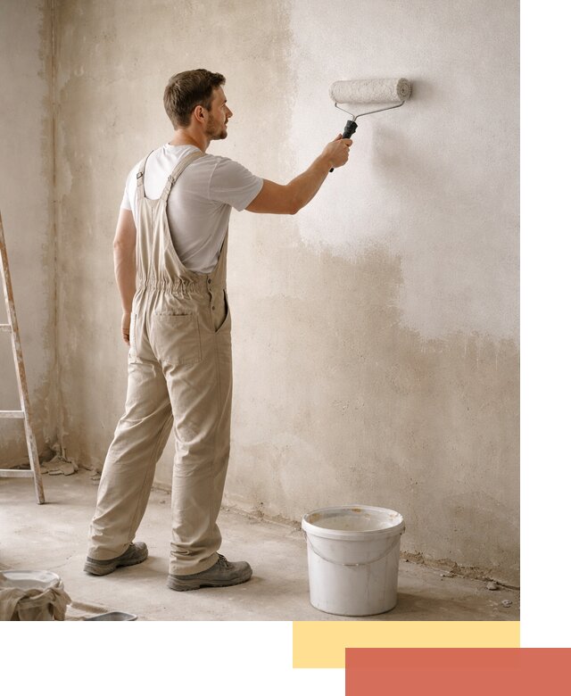 Грунтовка стен под отделку в Мценске профессиональным раствором