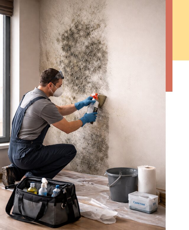 Удаление плесени со стен в Мценске от 2177 руб. — быстро и недорого | ОТДЕЛОЧНИК-Мцн