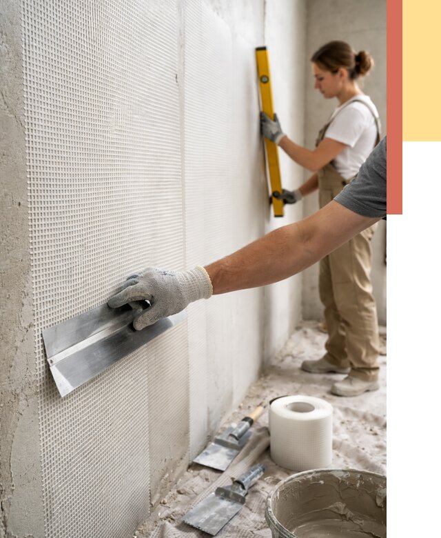 Армирование стен стеклосеткой в Мценске от 3241 руб. под ключ | ОТДЕЛОЧНИК-Мцн