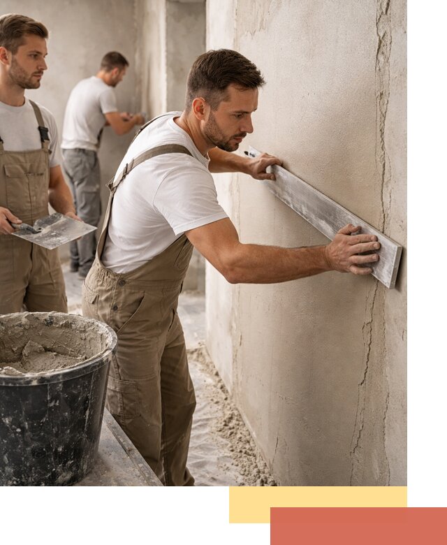 Штукатурка стен без маяков в Мценске быстро и качественно