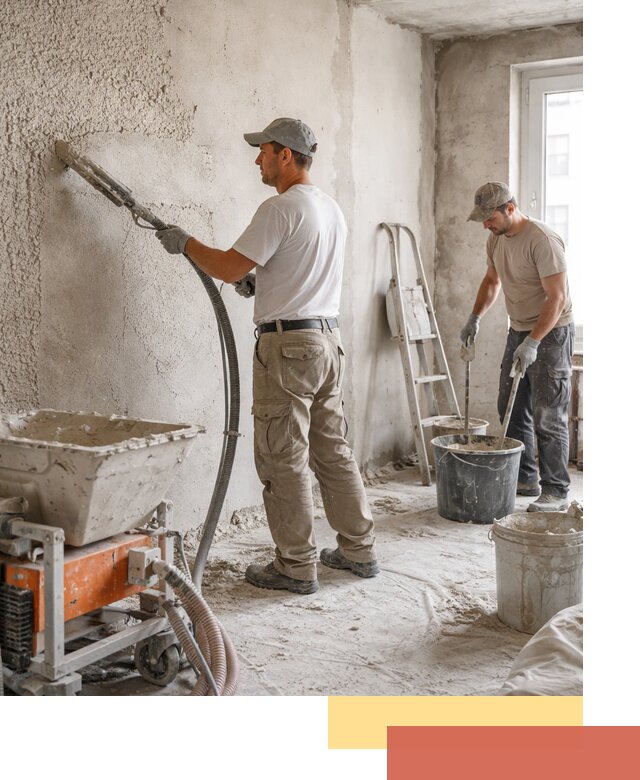 Машинная штукатурка стен в Мценске — быстро и качественно