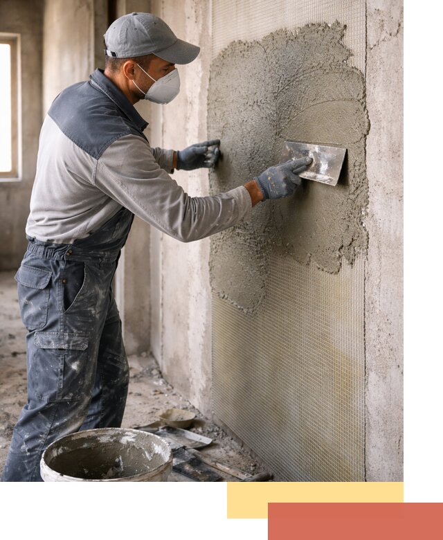 Штукатурка стен по сетке в Мценске под ключ качественно и быстро