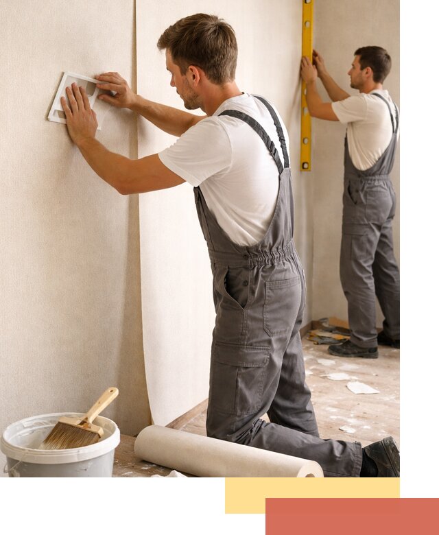 Поклейка бумажных обоев в Мценске качественно и недорого