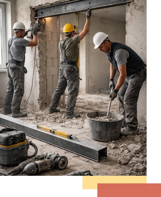 Создание проемов в стенах и несущих конструкциях в Мценске