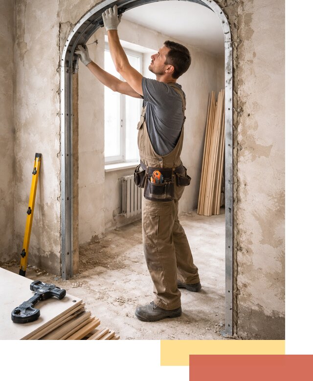 Устройство арочного проема в Мценске под ключ