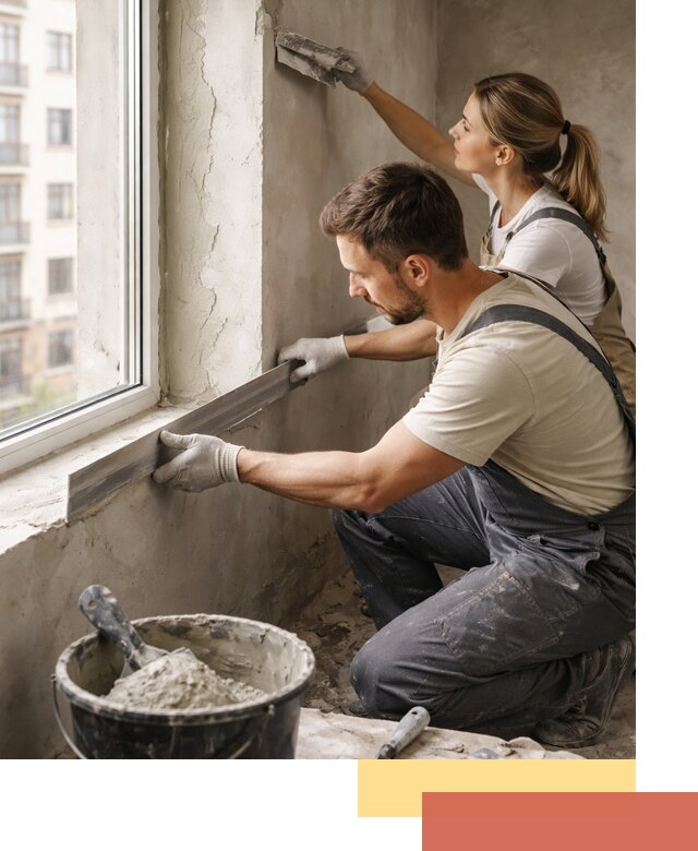 Штукатурка откосов дверей и окон профессионально в Мценске