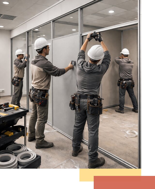 Мобильные офисные перегородки под ключ в Мценске