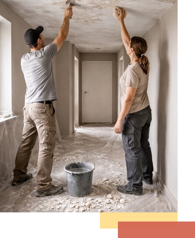 Удаление побелки с потолка в Мценске — быстро и аккуратно