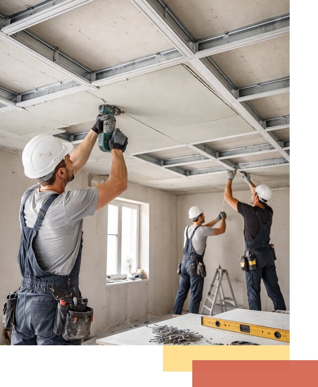 Кессонный потолок из гипсокартона под ключ в Мценске