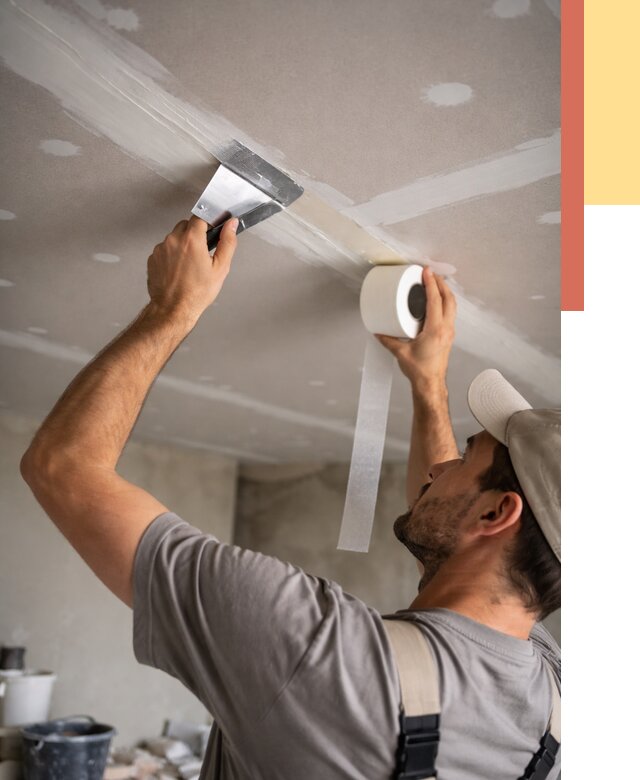 Обработка швов потолка ГКЛ в Мценске от 7595 руб. под ключ | ОТДЕЛОЧНИК-Мцн