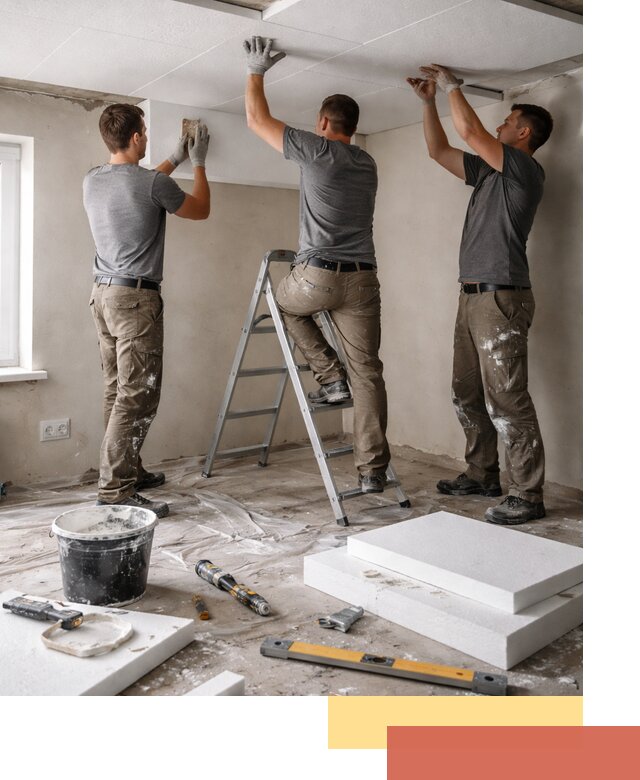 Утепление потолка пенопластом в Мценске быстро и качественно